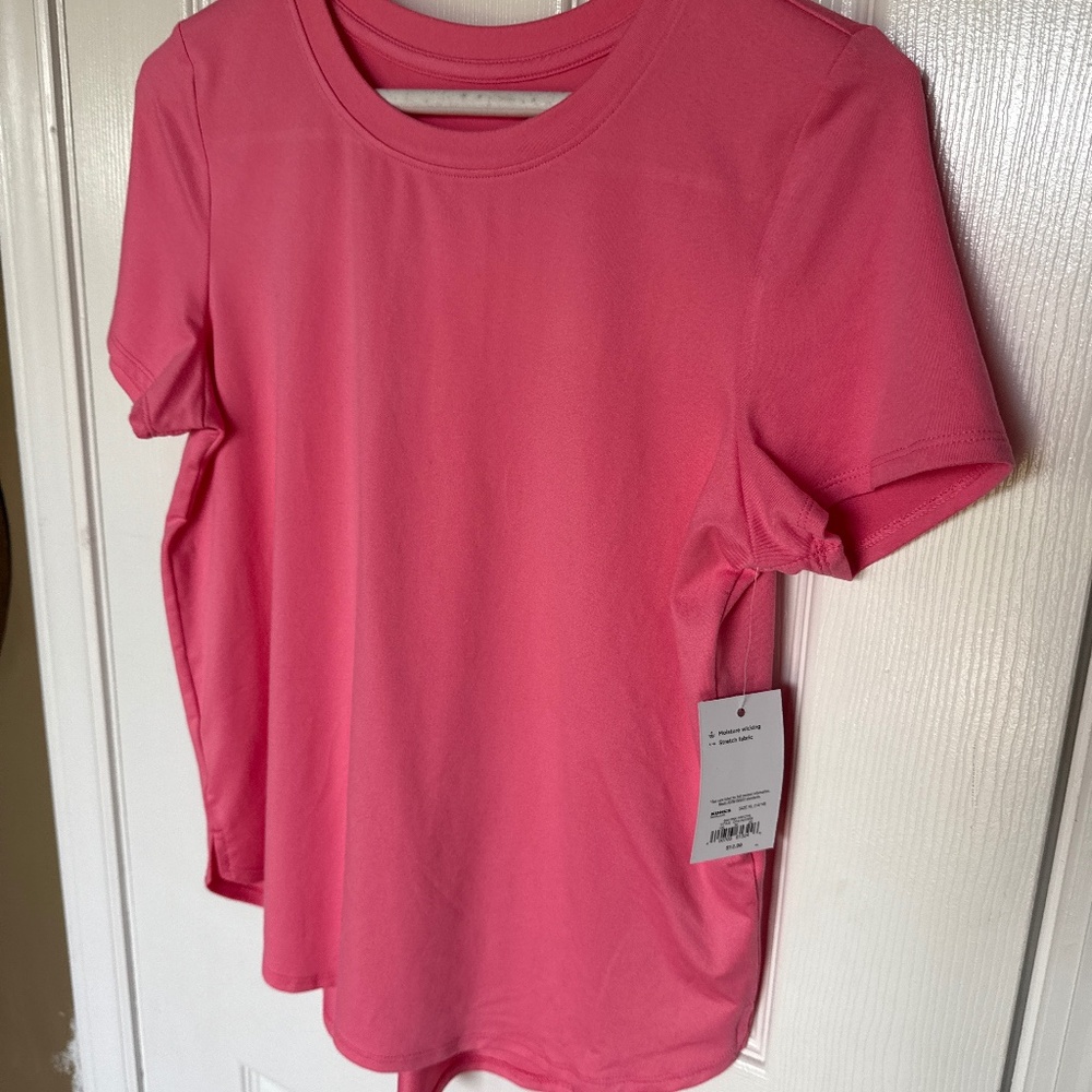 Hot pink athletic tee